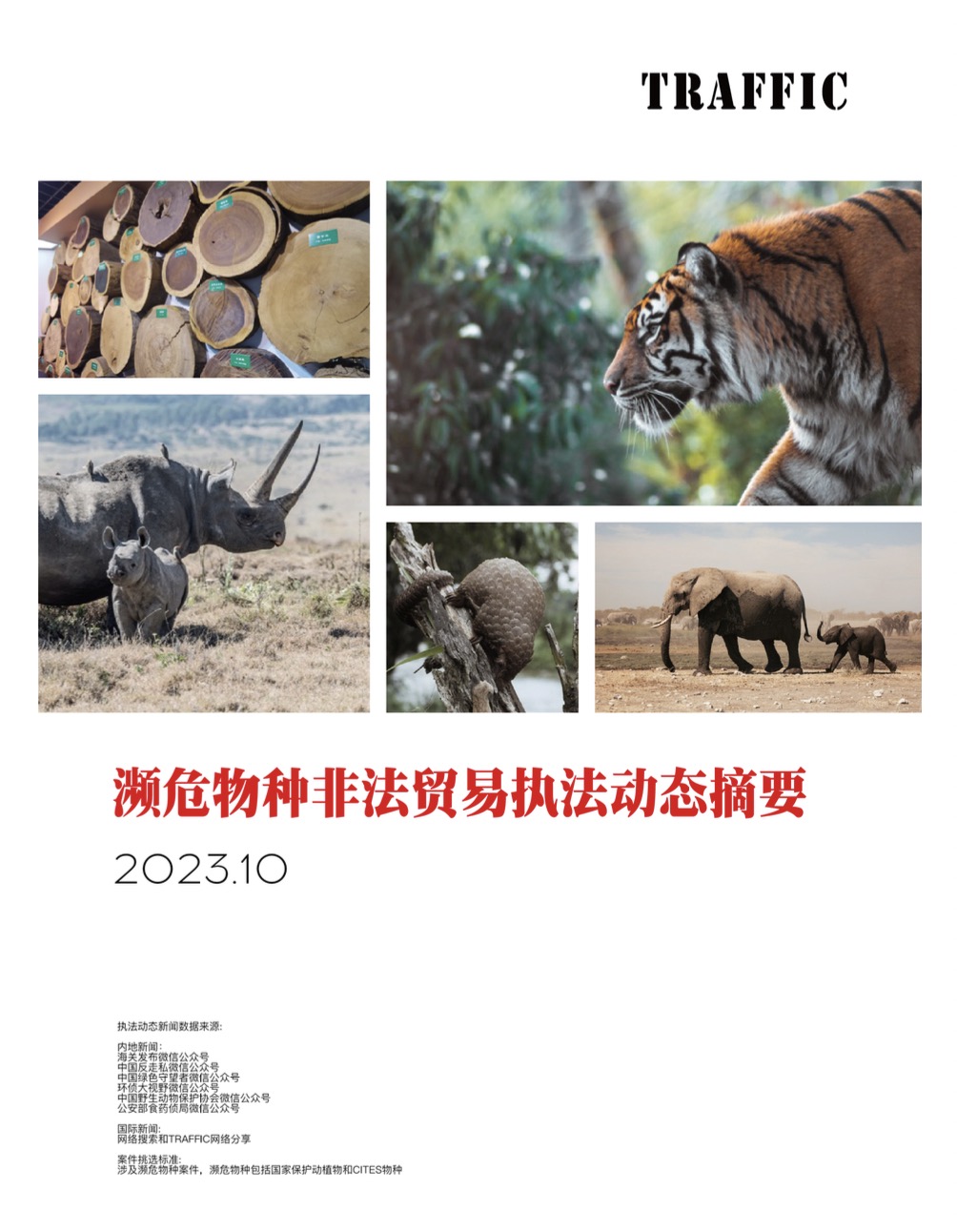 濒危物种非法贸易执法动态摘要（2023年10月）